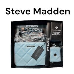 NWT Steve Madden Light Blue 3 Piece Matching Pet Set